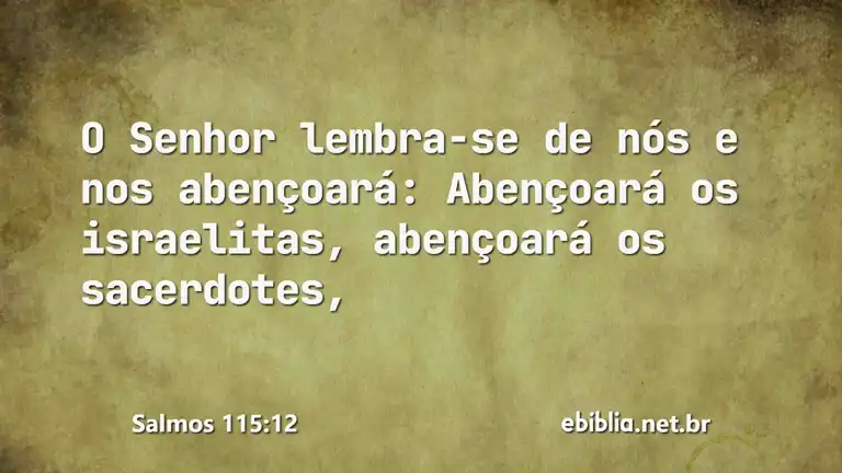 Salmos 115:12