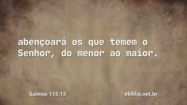 Salmos 115:13