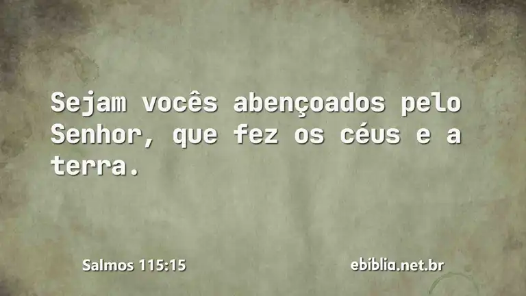 Salmos 115:15