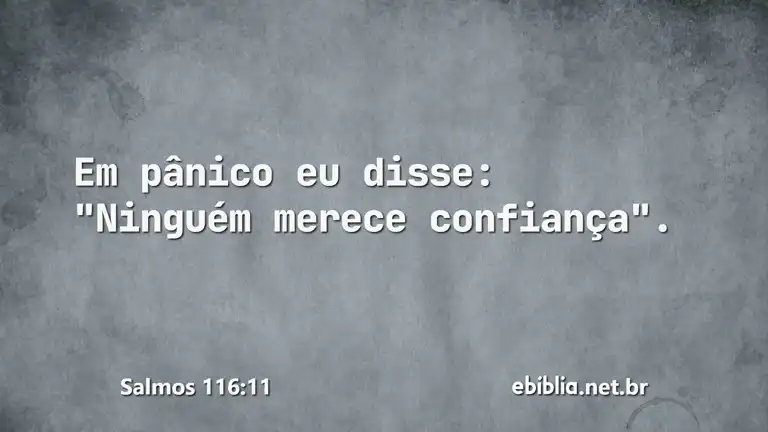 Salmos 116:11