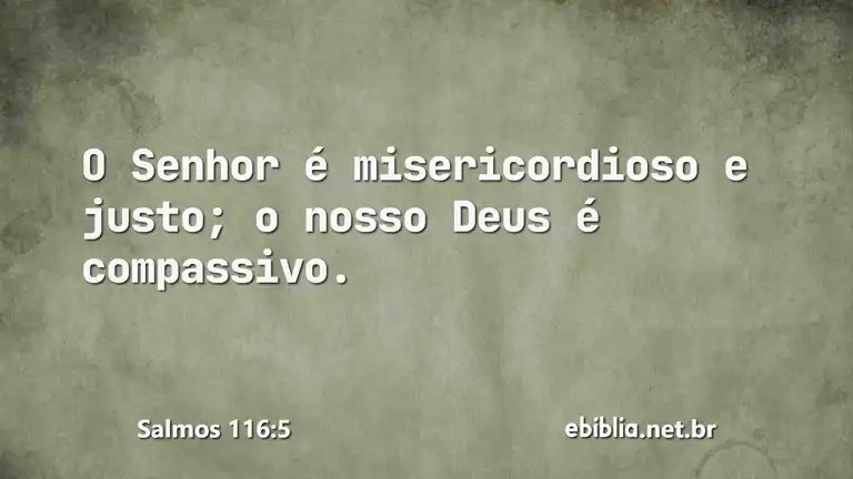 Salmos 116:5