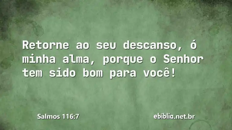 Salmos 116:7