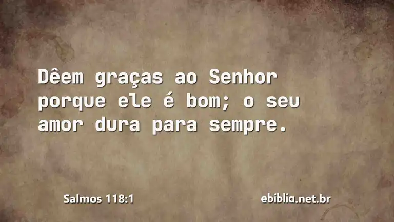 Salmos 118:1