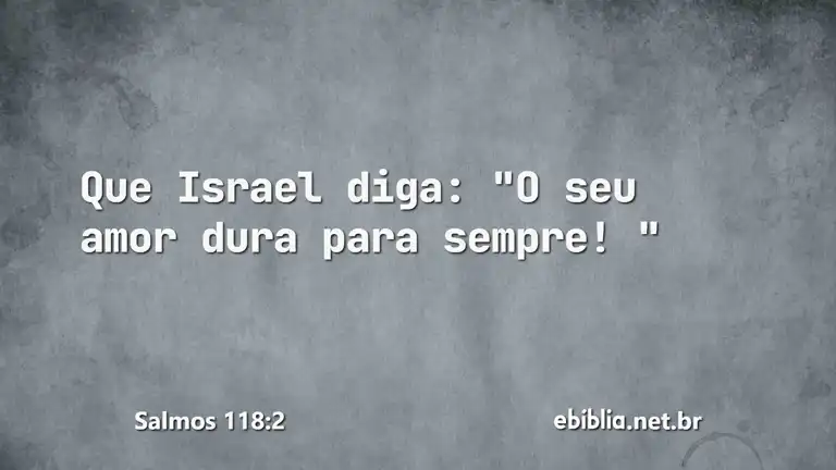 Salmos 118:2