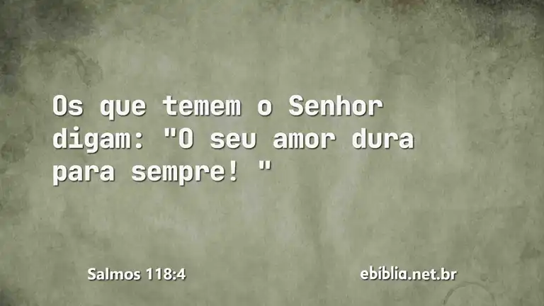 Salmos 118:4