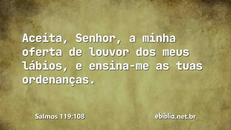 Salmos 119:108