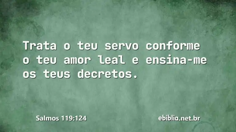 Salmos 119:124