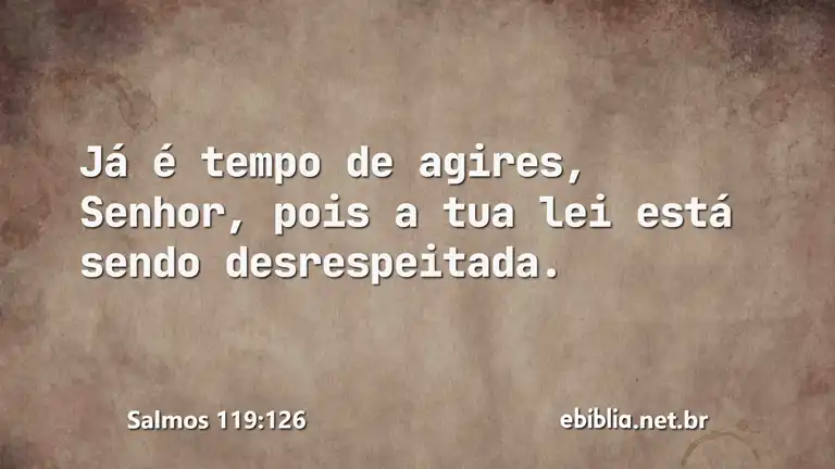 Salmos 119:126