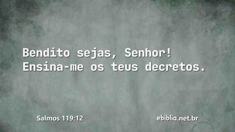 Salmos 119:12