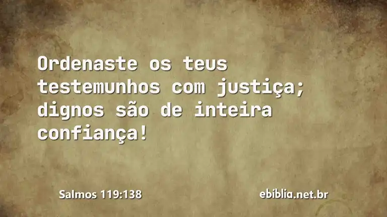 Salmos 119:138