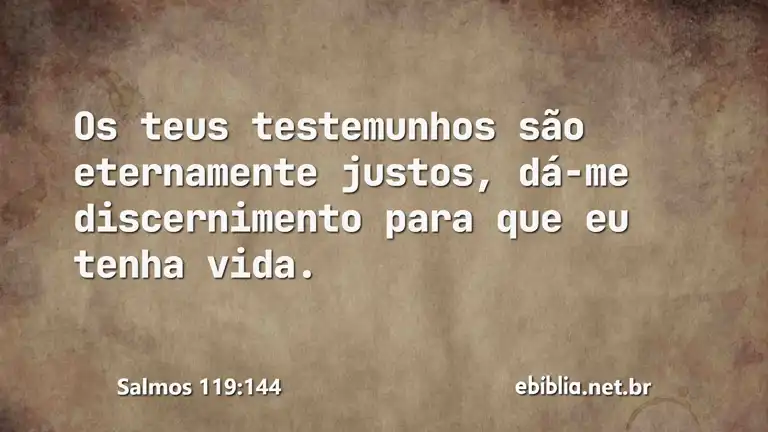 Salmos 119:144