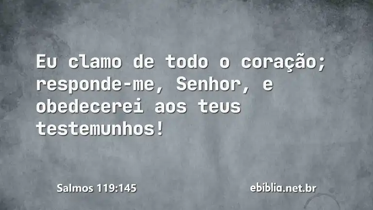 Salmos 119:145