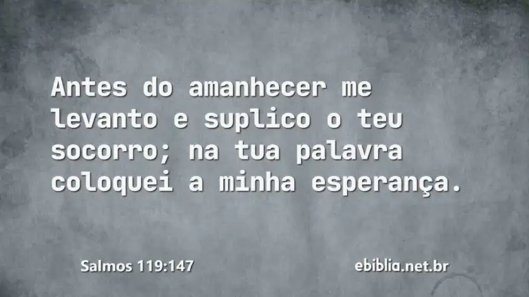 Salmos 119:147