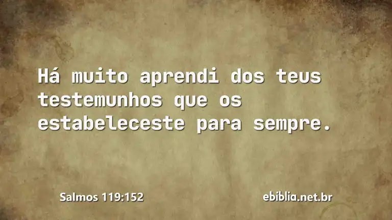 Salmos 119:152