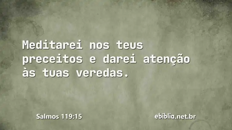 Salmos 119:15