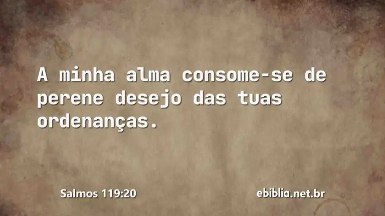 Salmos 119:20