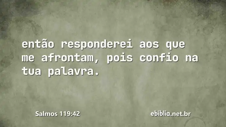 Salmos 119:42