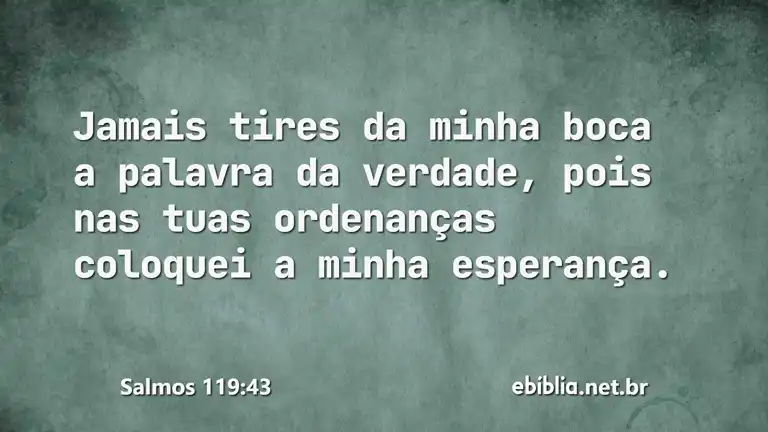 Salmos 119:43