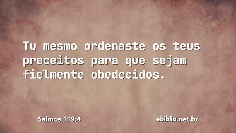 Salmos 119:4