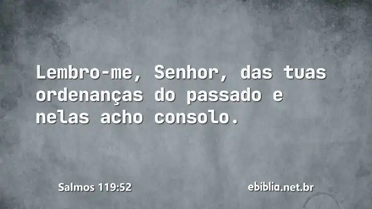 Salmos 119:52