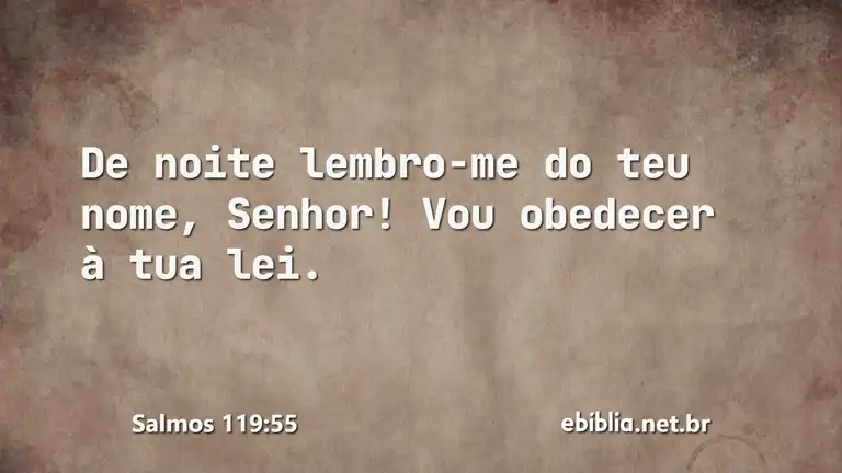 Salmos 119:55