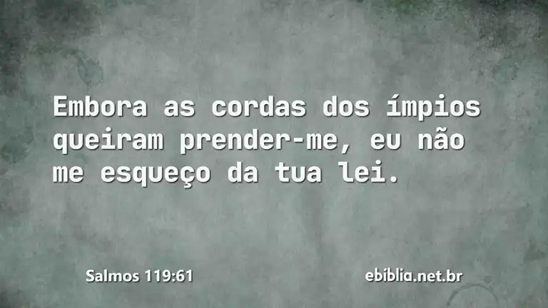 Salmos 119:61