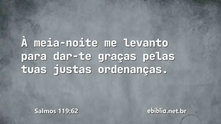 Salmos 119:62