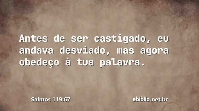 Salmos 119:67