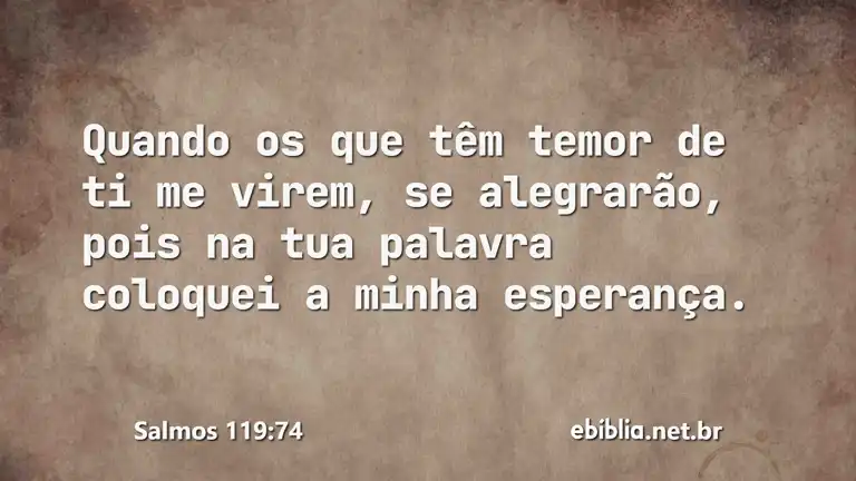 Salmos 119:74