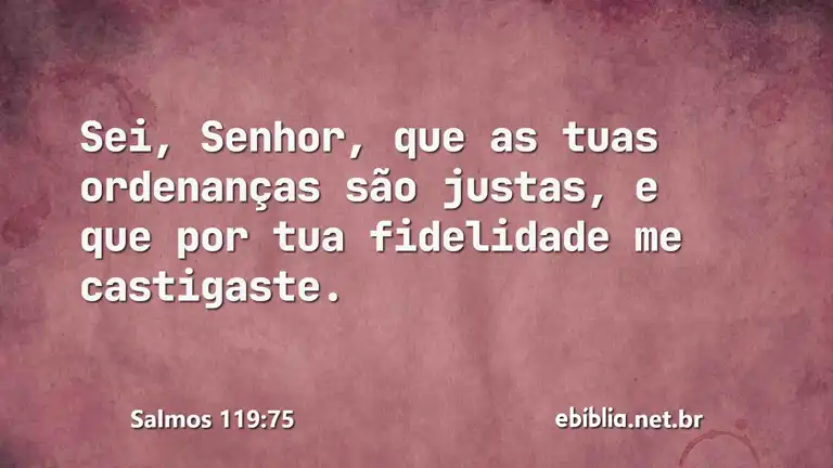 Salmos 119:75