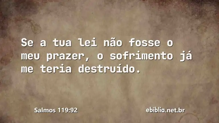 Salmos 119:92