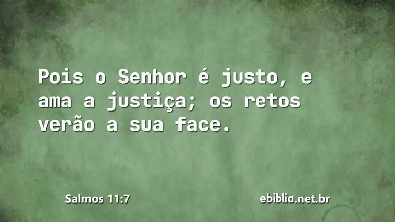 Salmos 11:7