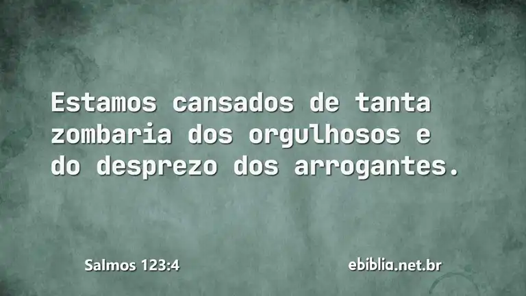 Salmos 123:4