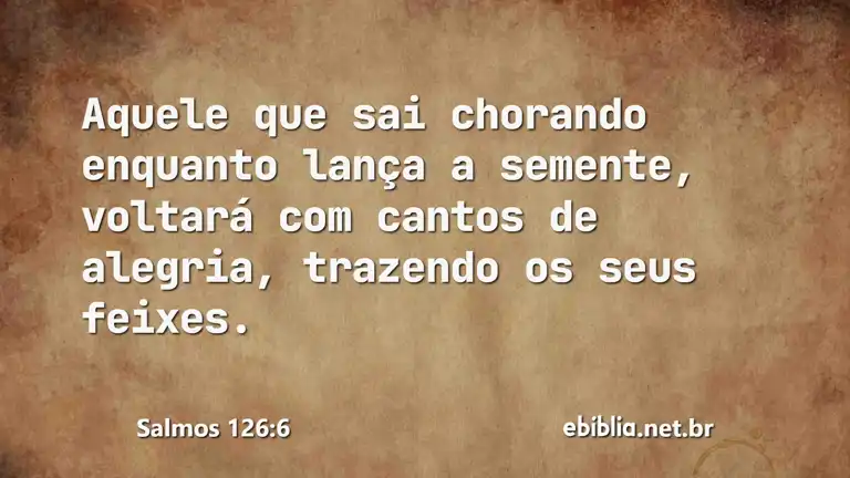 Salmos 126:6