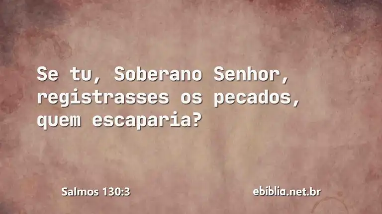 Salmos 130:3