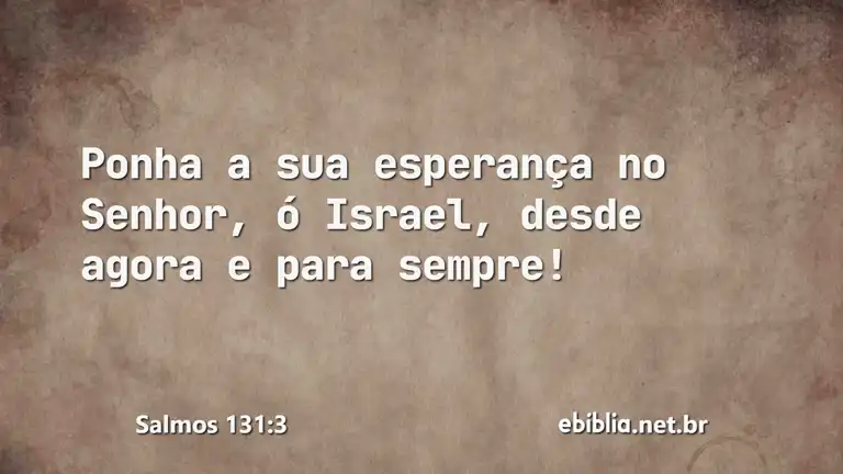 Salmos 131:3