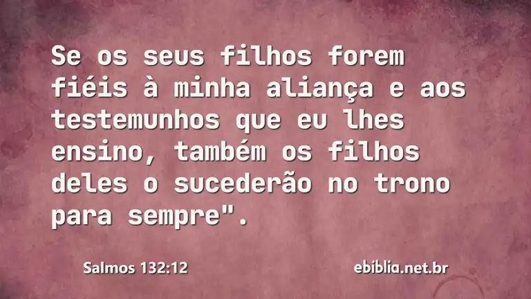 Salmos 132:12