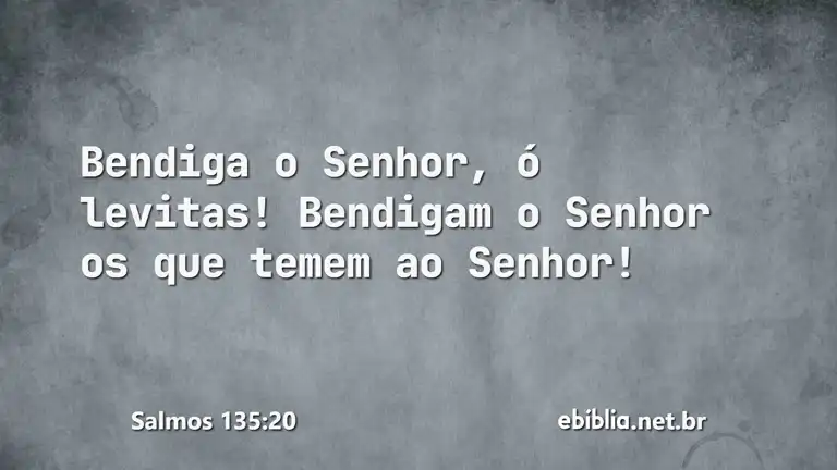 Salmos 135:20