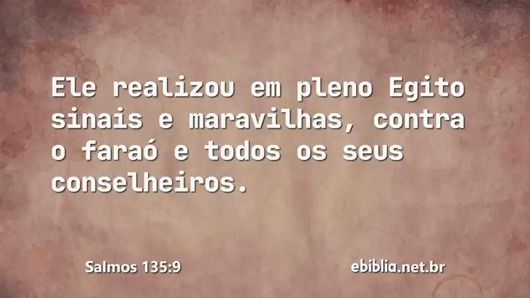 Salmos 135:9