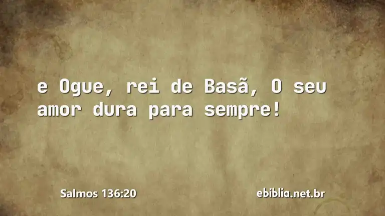 Salmos 136:20