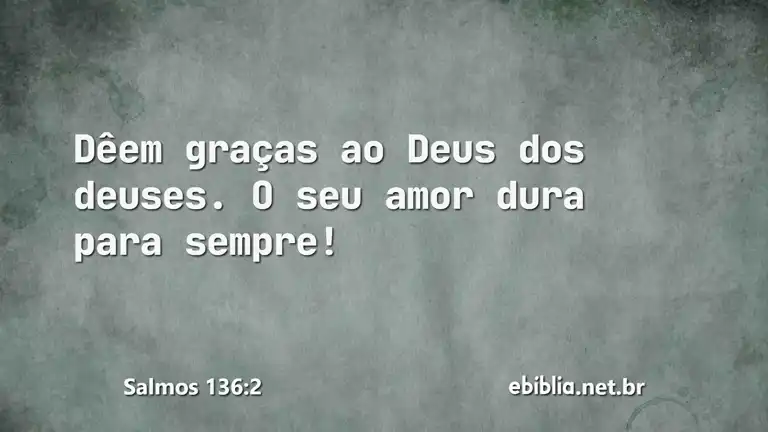 Salmos 136:2