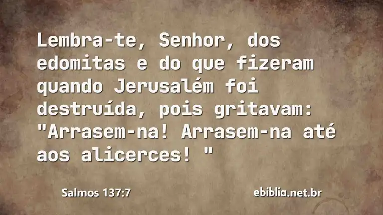 Salmos 137:7