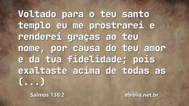 Salmos 138:2