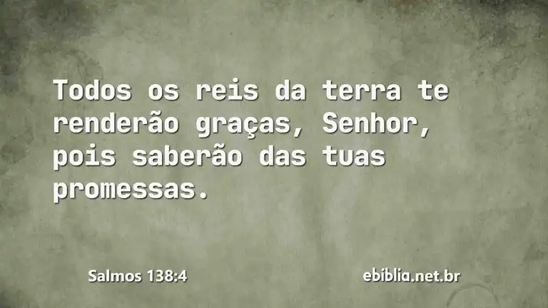 Salmos 138:4