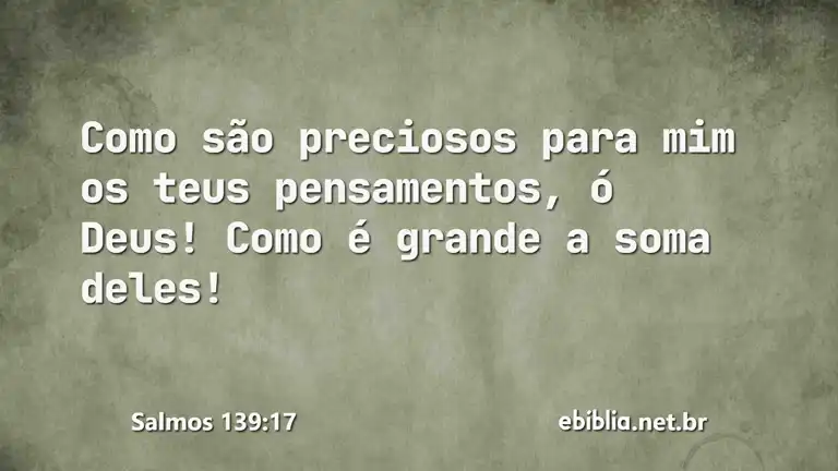 Salmos 139:17