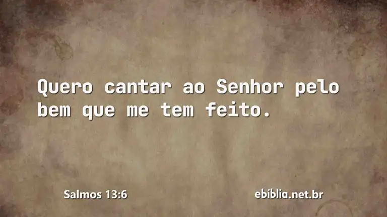 Salmos 13:6