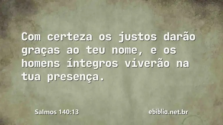 Salmos 140:13