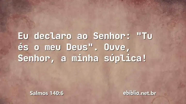 Salmos 140:6