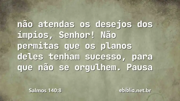 Salmos 140:8