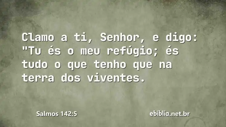 Salmos 142:5